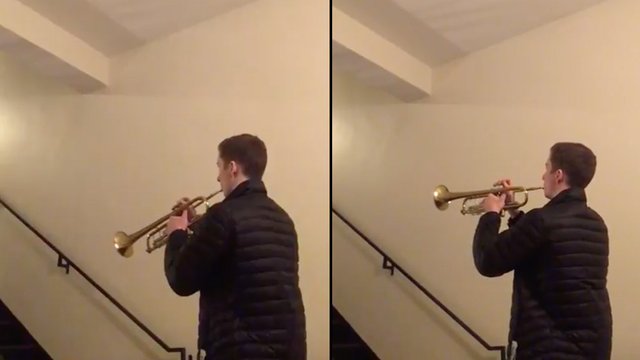 The Hobbit trumpet reverb
